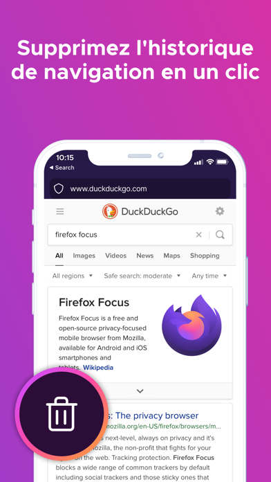 Screenshot #2 pour Firefox Focus