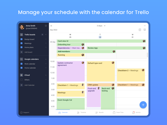 Screenshot #4 pour Planyway: Calendar‬ for Trello
