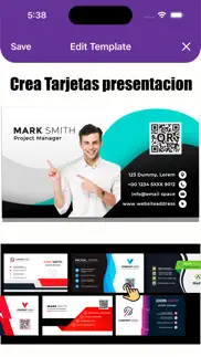 tarjeta de presentacion iphone capturas de pantalla 1