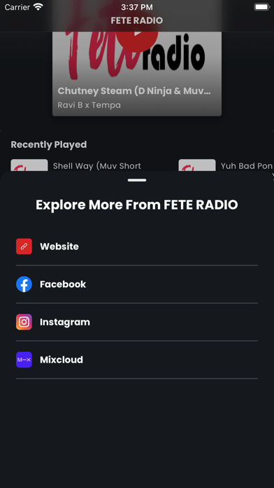 FETE RADIO Screenshot
