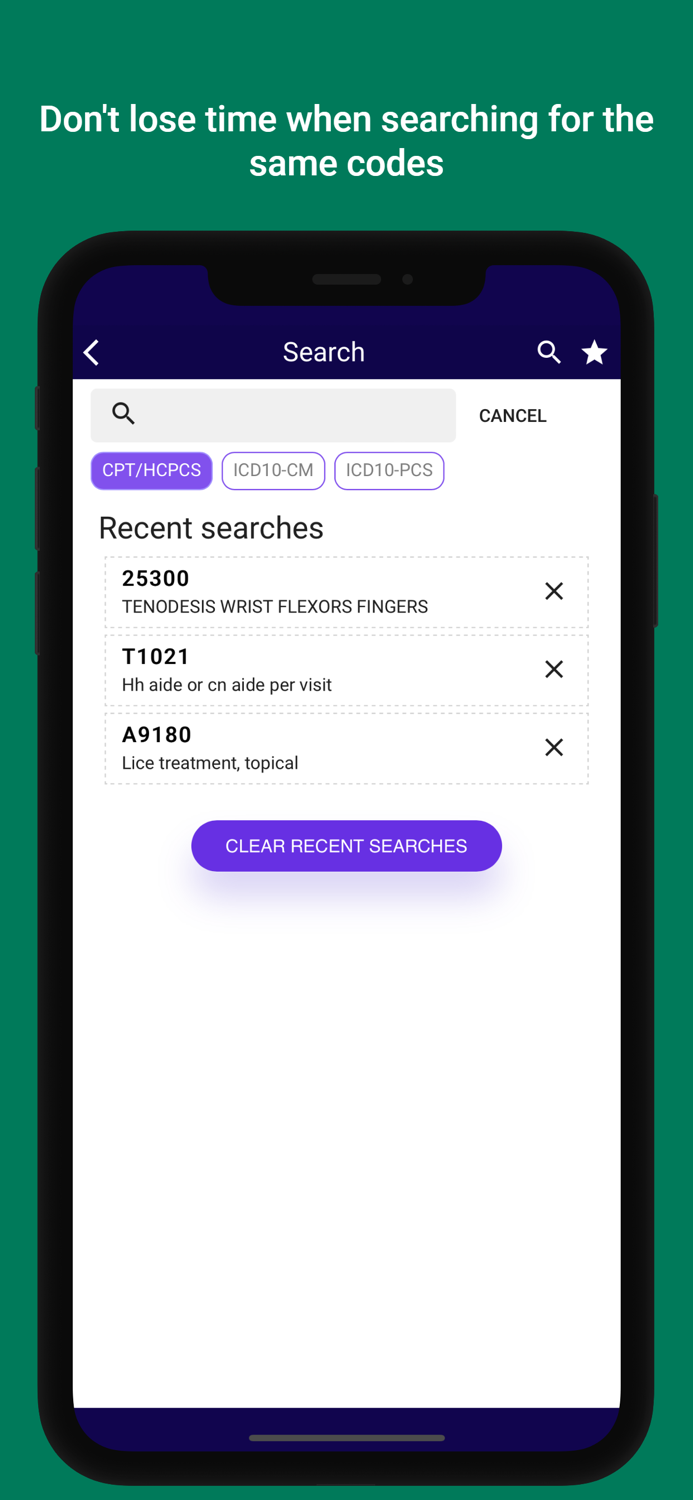 iCoder CPT RVU ICD10 HCPCS