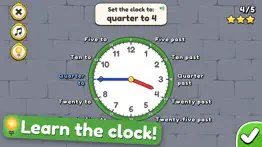 king of math: telling time iphone screenshot 2