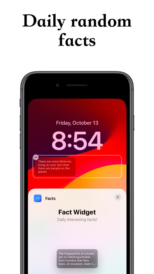 #1. Fact Widget (iOS) Podle: Kawaii