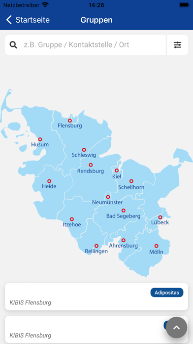 Selbsthilfe Schleswig-Holstein Screenshot