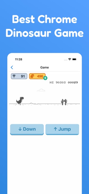 ดาวน์โหลด Jumpy dino - dino game, Offline, tap dino, chrome APK