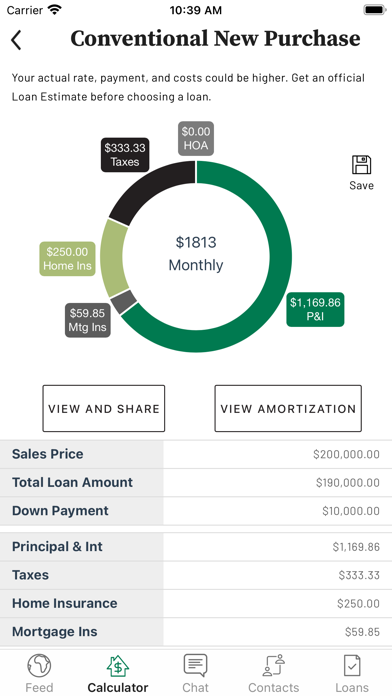 Veridian Mortgage Screenshot