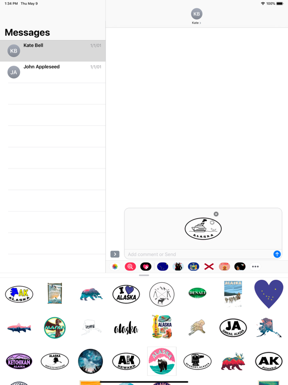 Screenshot #5 pour Alaska emoji - USA stickers