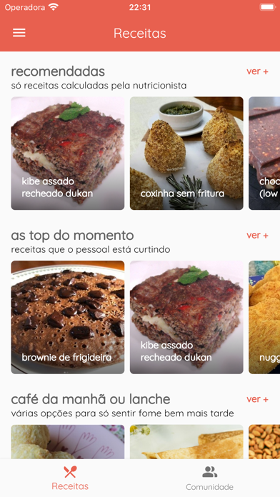 Receitas Low Carb Fáceis Screenshot