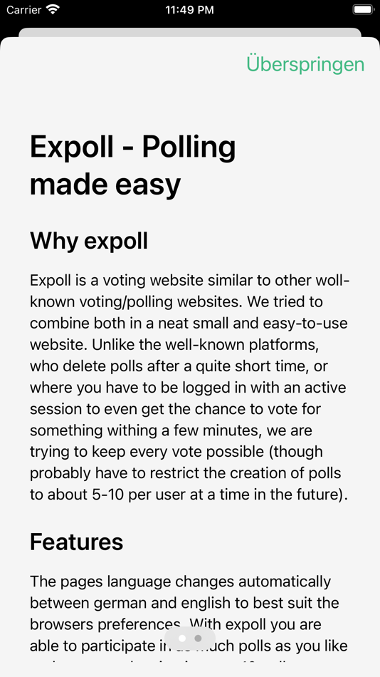 #1. Expoll (iOS) By: Tom Arlt