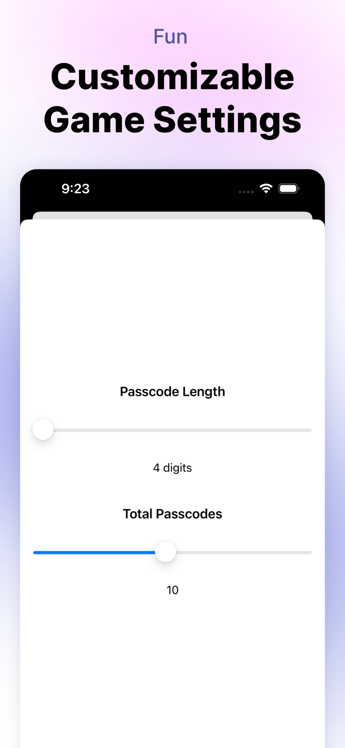 Passcode Trainer