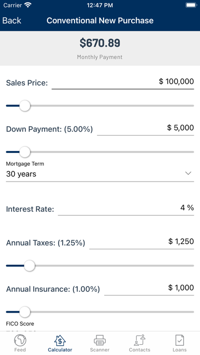 Pacific Lending Mortgage App Screenshot