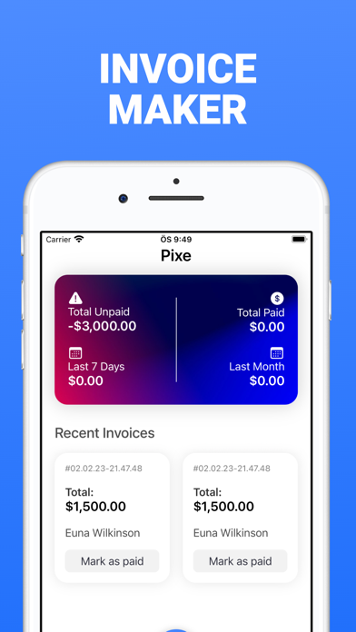 Pixe: Simple Invoice Maker Pro Screenshot