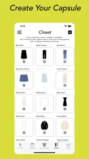 capsule wardrobe builder iphone screenshot 1