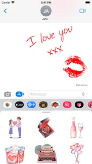 How to cancel & delete love love love stickers 1