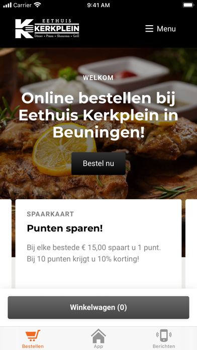 Eethuis Kerkplein Screenshot