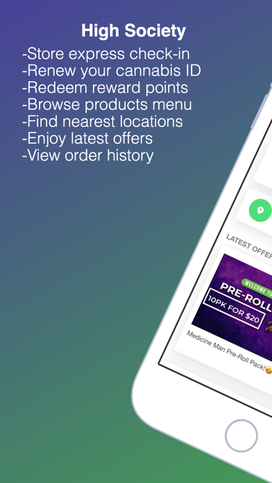 High Society Dispensary Screenshot