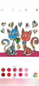 Cat Coloring Pages for Adults screenshot #3 for iPhone