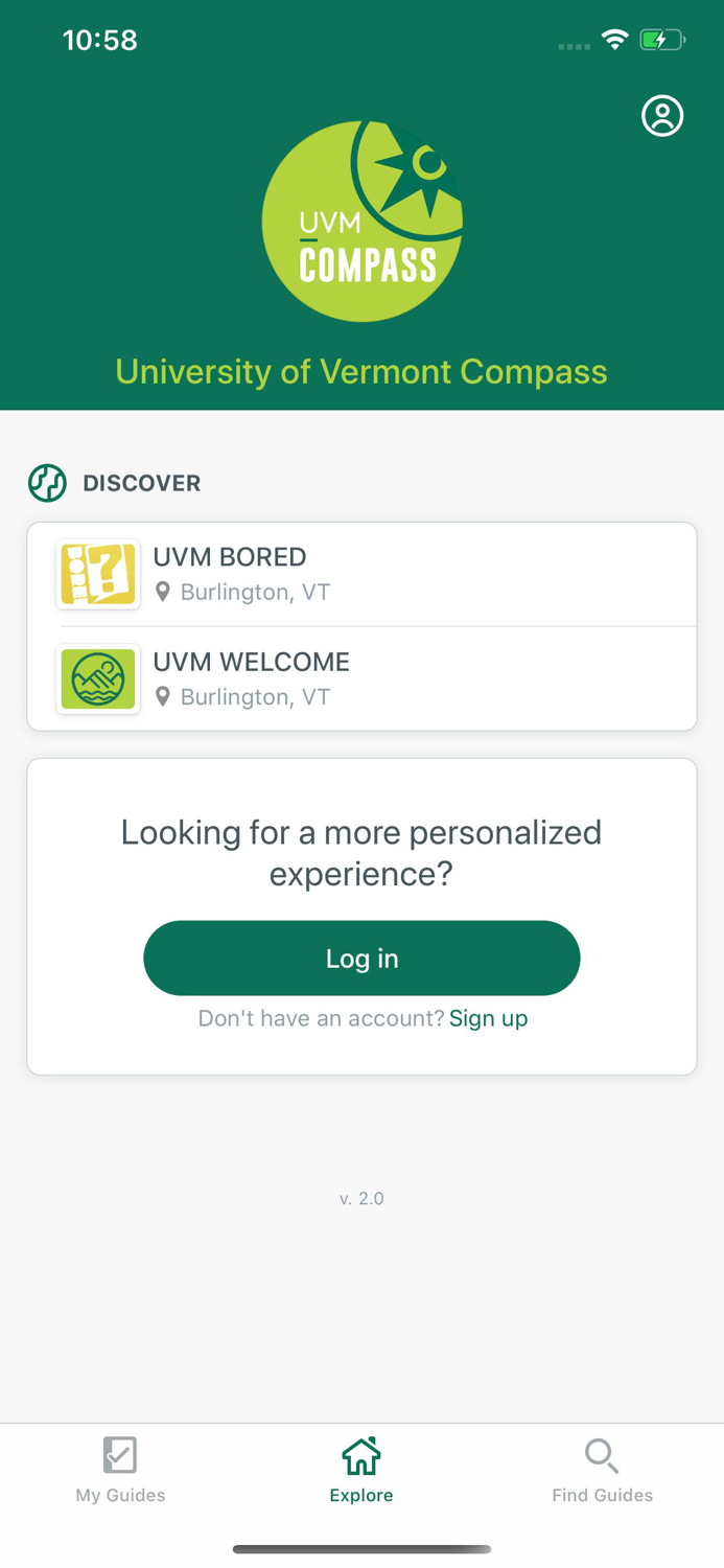 University of Vermont Compass