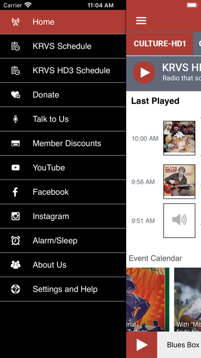 KRVS 88.7 FM Screenshot
