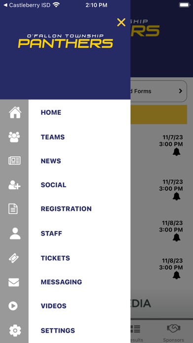 O'Fallon Panthers Athletics Screenshot