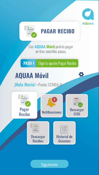 Aquaa - Pagos y Consultas Screenshot