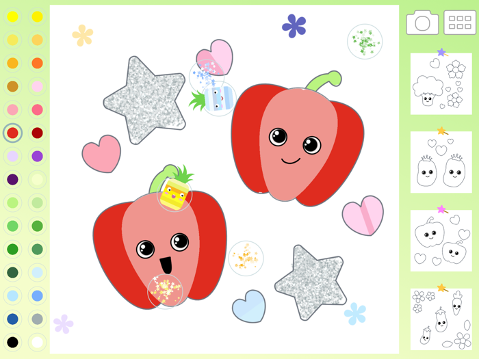 Vegetable Coloring Kid Toddler