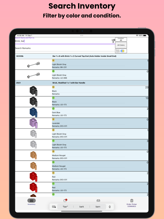 Screenshot #5 pour BrickSeller Companion