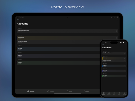 TabTrader - crypto terminal iPad app afbeelding 6