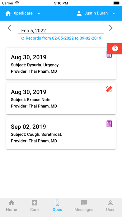 XpediCare Urgent Care Screenshot