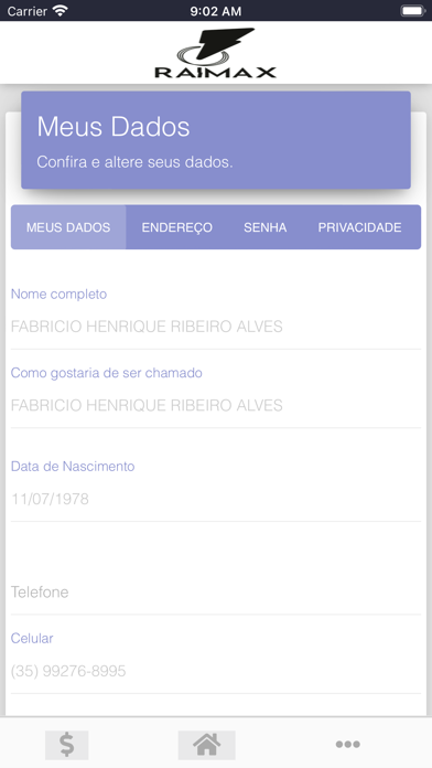 Central do Assinante Raimax Screenshot