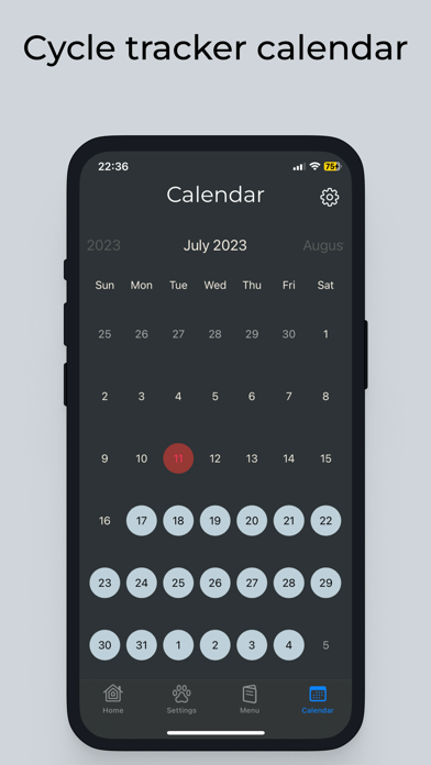 Dog Calendar Screenshot