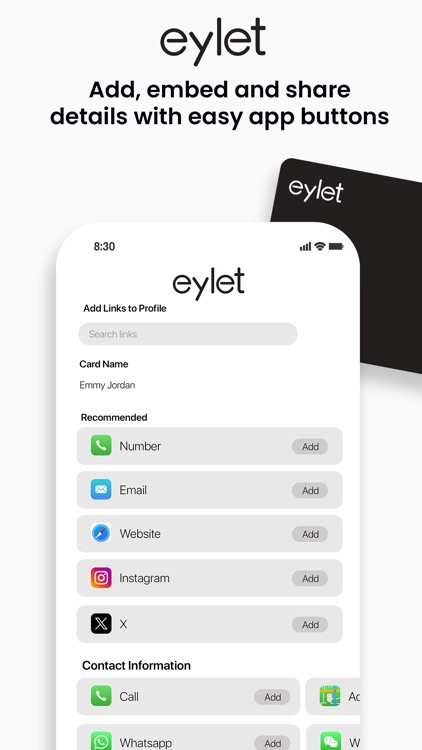 Eylet Digital Business Card