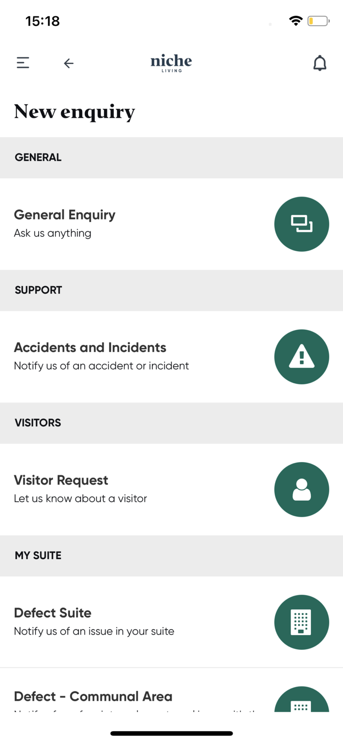 Niche Living Members App