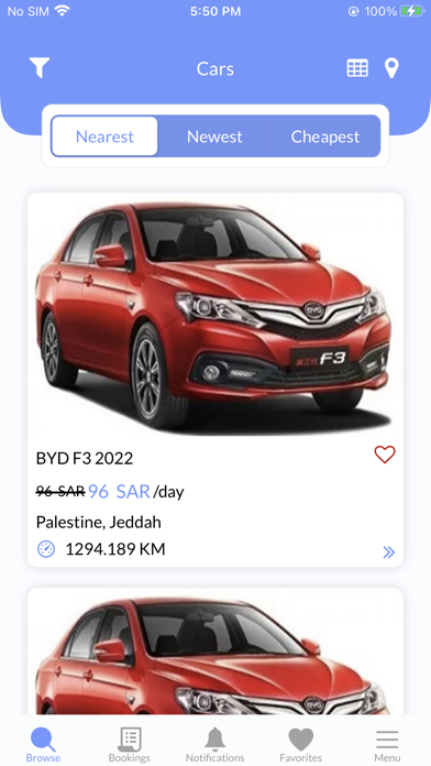 Amusbah car for car rental Screenshot