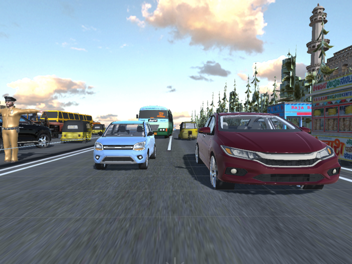 Indian car traffic racer  3d