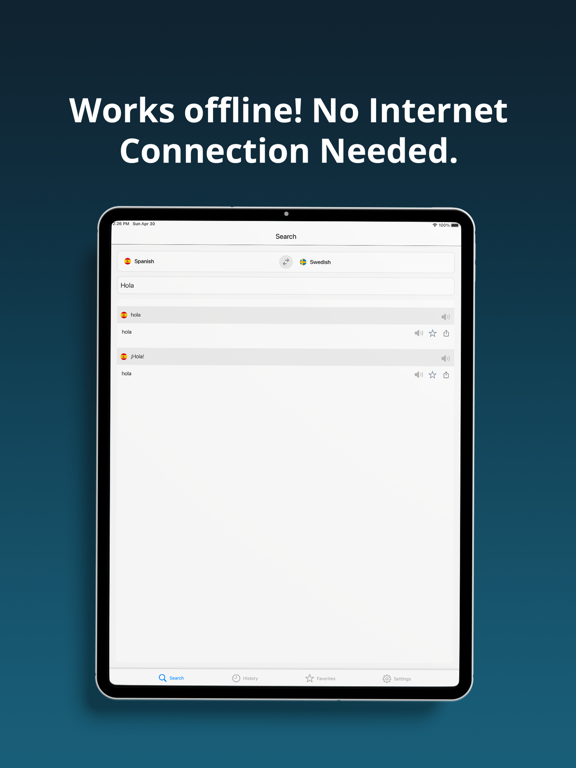 Screenshot #4 pour Spanish Swedish Dictionary +