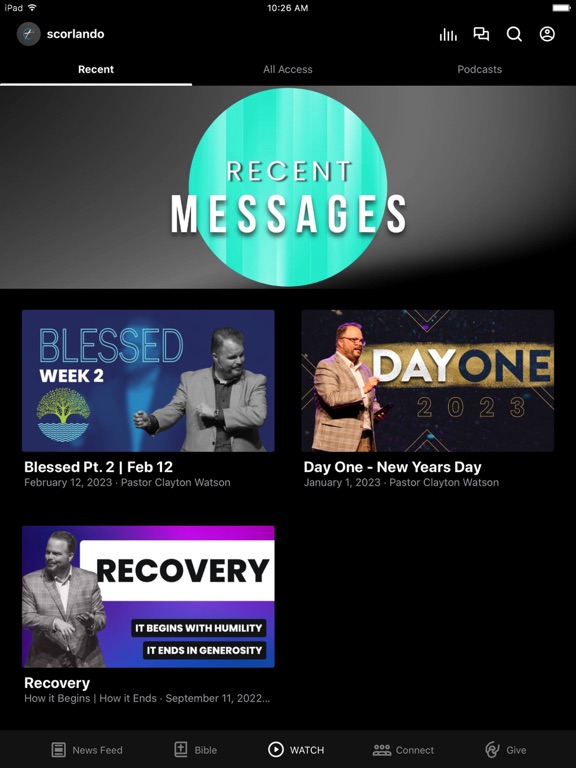 Sanctuary Church Orlando iPad screenshot 2 - Lifestyle app