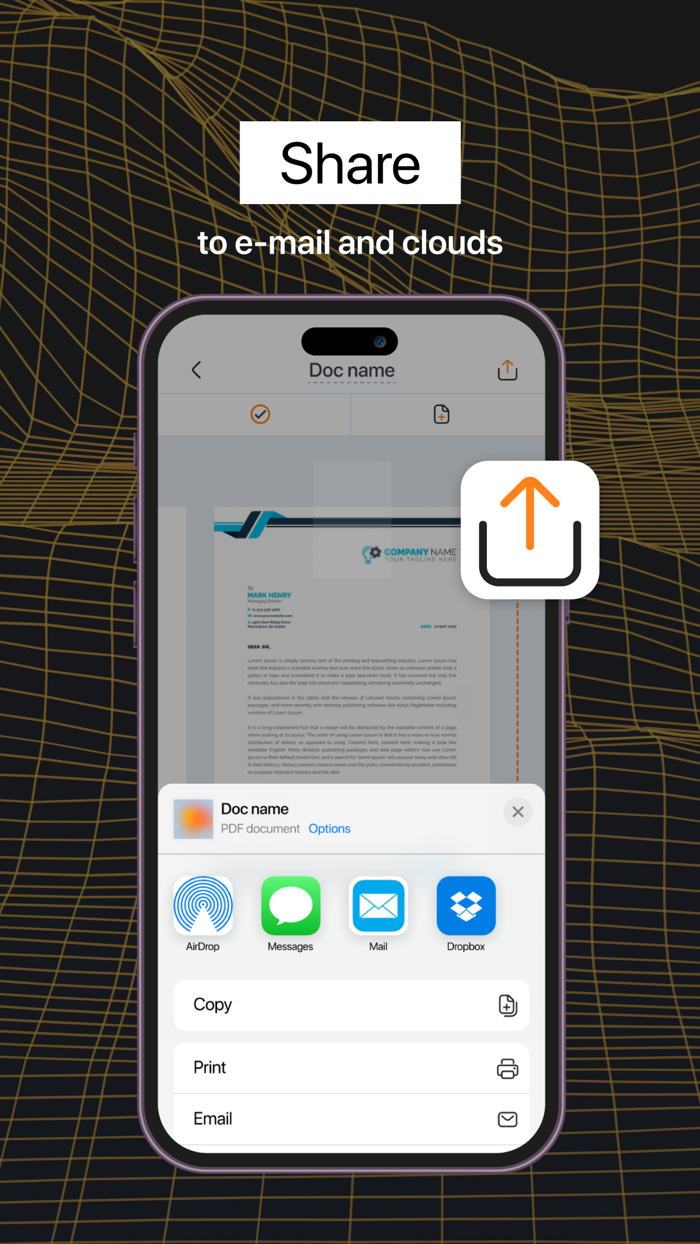Cam scanner app PDF documents