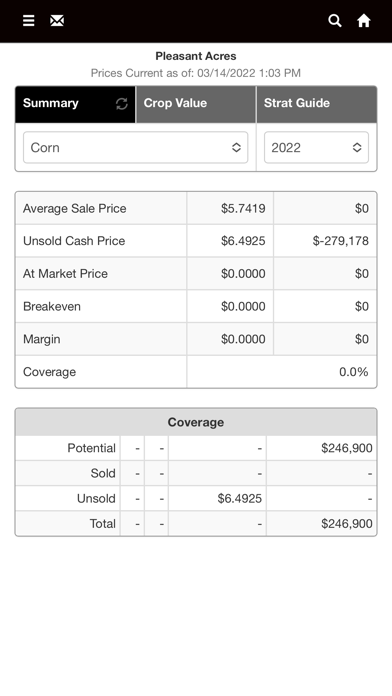 River View Farms Grain Portal Screenshot