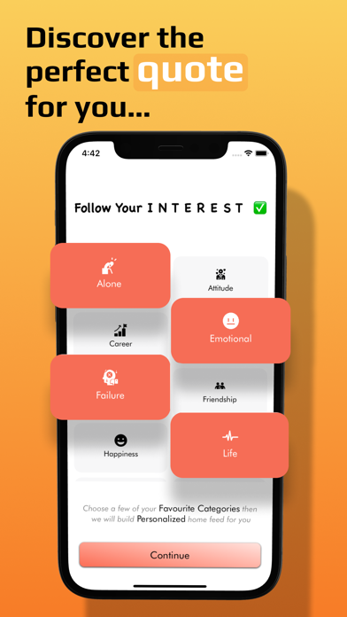 Motivation Quotes App Screenshot