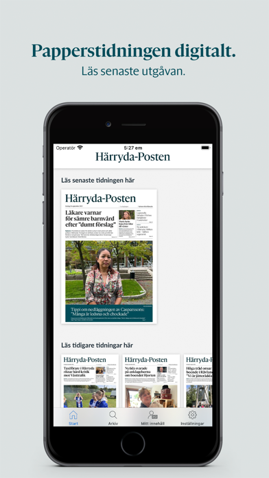 Härryda-Posten e-tidning Screenshot