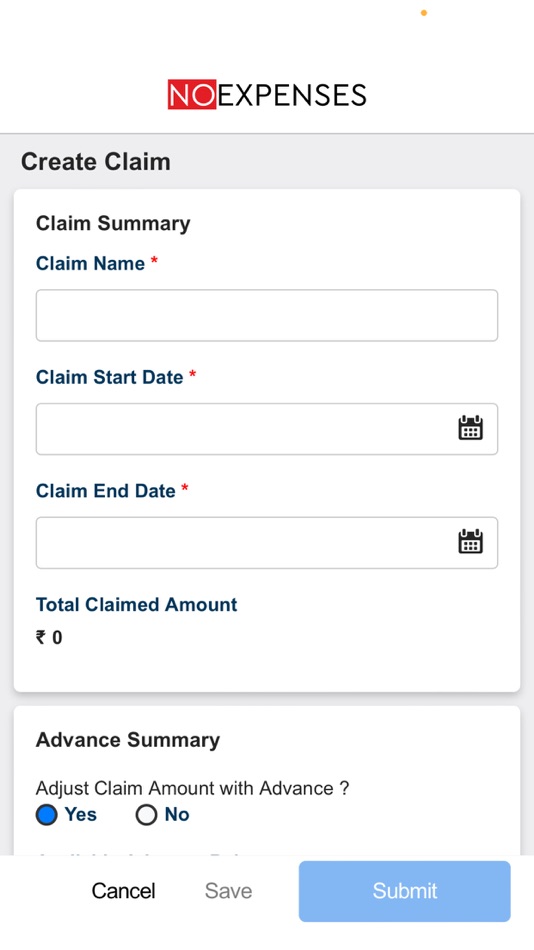 #3. NoExpenses App (iOS) By: FastCollab