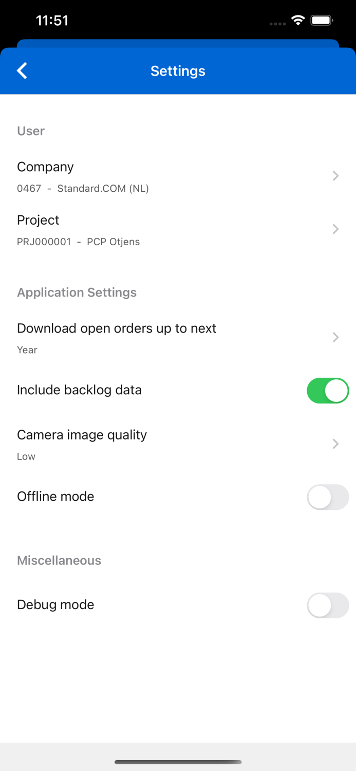 Infor LN Project Receipts