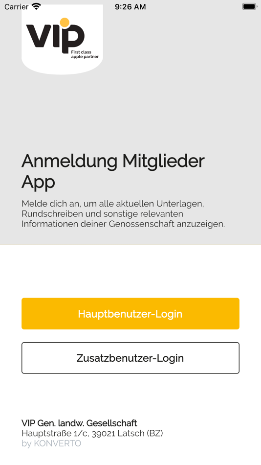 #1. VIP Mitglieder App (iOS) 由: Verband der Vinschgauer Produzenten für Obst und Gemüse