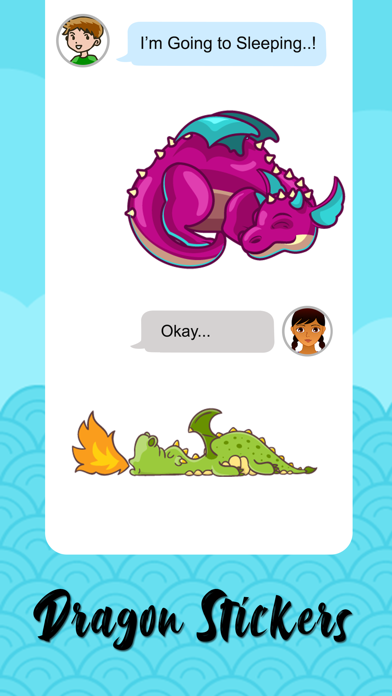 Sleeping Dragon Stickers Screenshot