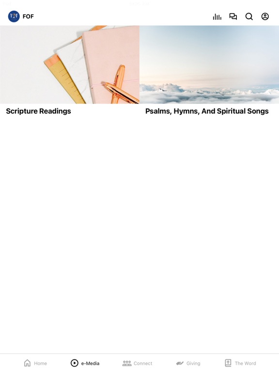 FOF Church iPad screenshot 1 - Education app