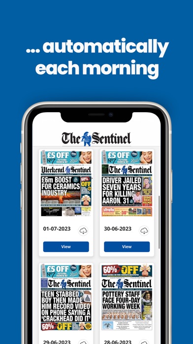 Stoke Sentinel Newspaper Screenshot