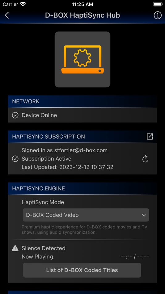 #1. D-BOX HaptiSync (iOS) 由: D-BOX Technologies