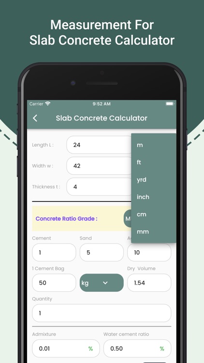 Concrete Calculator 2024 screenshot-3