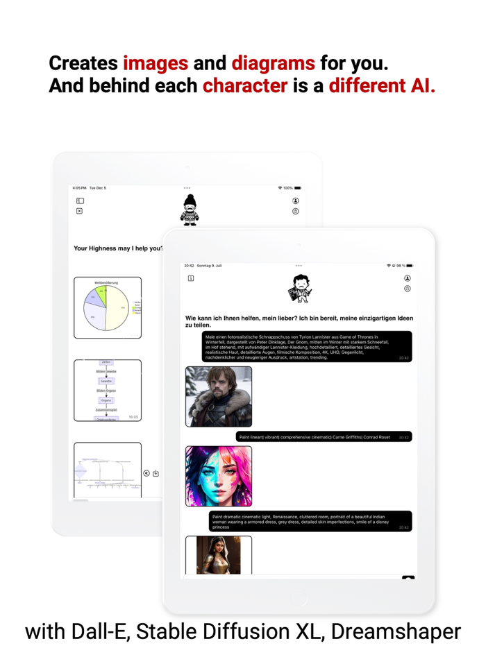 JAMES AI Chat Images Charts